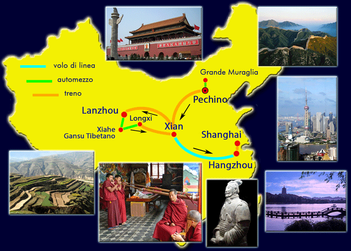 Itinerario Cina e Gansu Tibetano